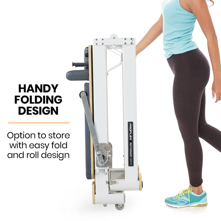 Translation missing: en.PROFLEX Aluminium Pilates Reformer Machine, Stretch Bed with box and jump board accessories