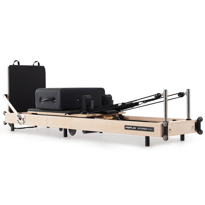 Translation missing: en.PROFLEX Wooden Pilates Reformer Machine, Stretch Bed with box and jump board accessories