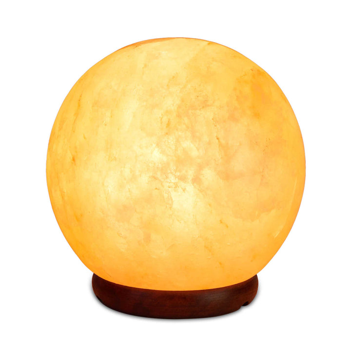 Translation missing: en.12V 12W 5" Ball Himalayan Pink Salt Lamp Carved Rock Crystal Light Bulb On/Off