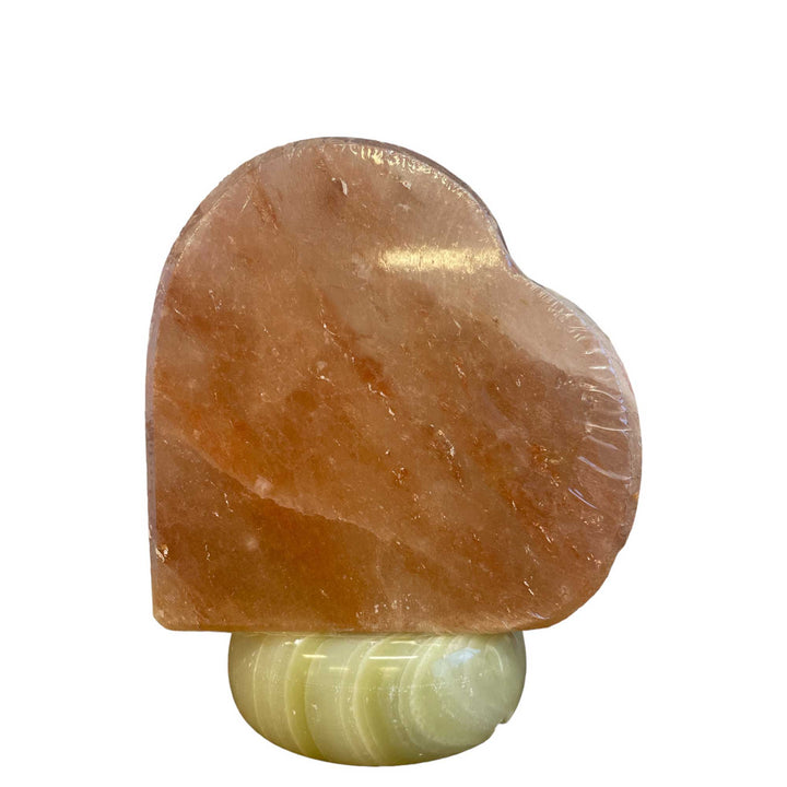 Translation missing: en.12V 12W Heart Himalayan Pink Salt Lamp Carved Rock Crystal Light Bulb On/Off Switch