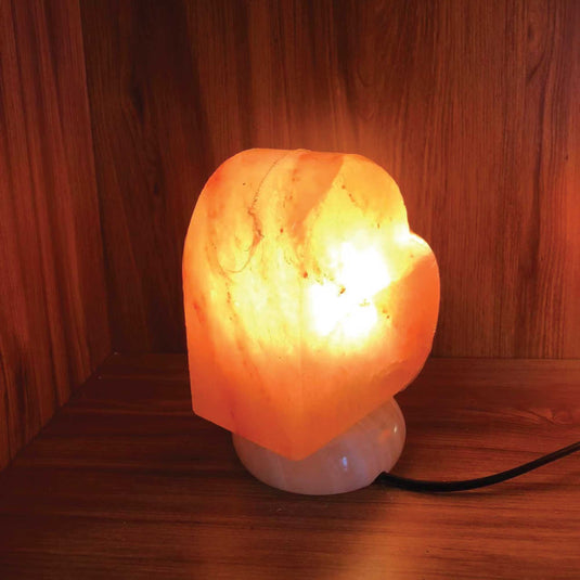 Translation missing: en.12V 12W Heart Himalayan Pink Salt Lamp Carved Rock Crystal Light Bulb On/Off Switch