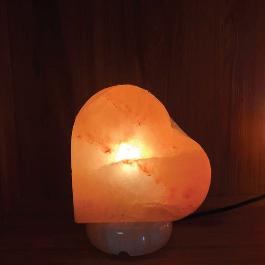 Translation missing: en.12V 12W Heart Himalayan Pink Salt Lamp Carved Rock Crystal Light Bulb On/Off Switch