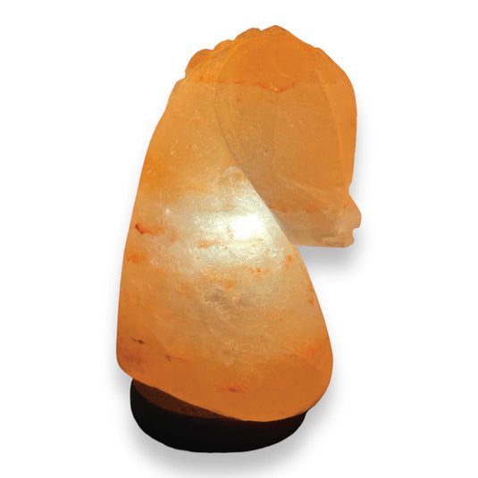 Translation missing: en.12V 12W Horse Himalayan Pink Salt Lamp Carved Knight Rock Crystal Light Bulb On/Off