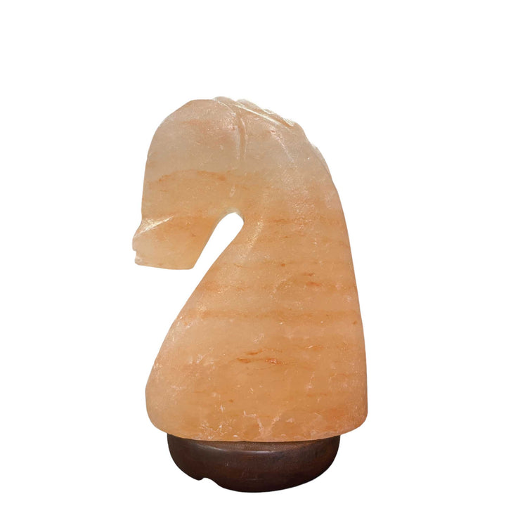 Translation missing: en.12V 12W Horse Himalayan Pink Salt Lamp Carved Knight Rock Crystal Light Bulb On/Off