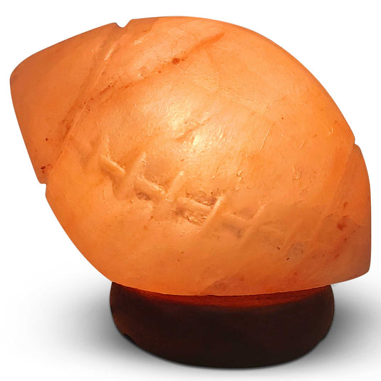 Translation missing: en.12V 12W Rugby Himalayan Pink Salt Lamp Carved Footy Rock Crystal Light Bulb On/Off