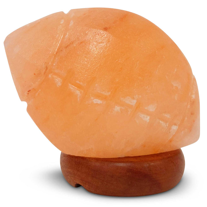 Translation missing: en.12V 12W Rugby Himalayan Pink Salt Lamp Carved Footy Rock Crystal Light Bulb On/Off