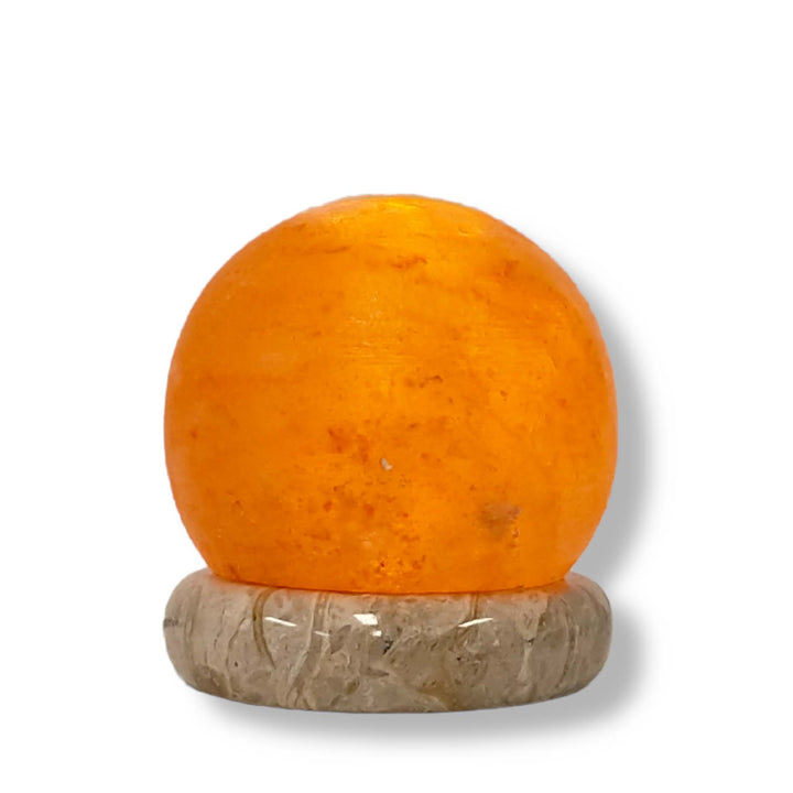 Translation missing: en.USB Himalayan Salt Lamp - Ball Sphere Carved Shape Pink Crystal Rock LED Light
