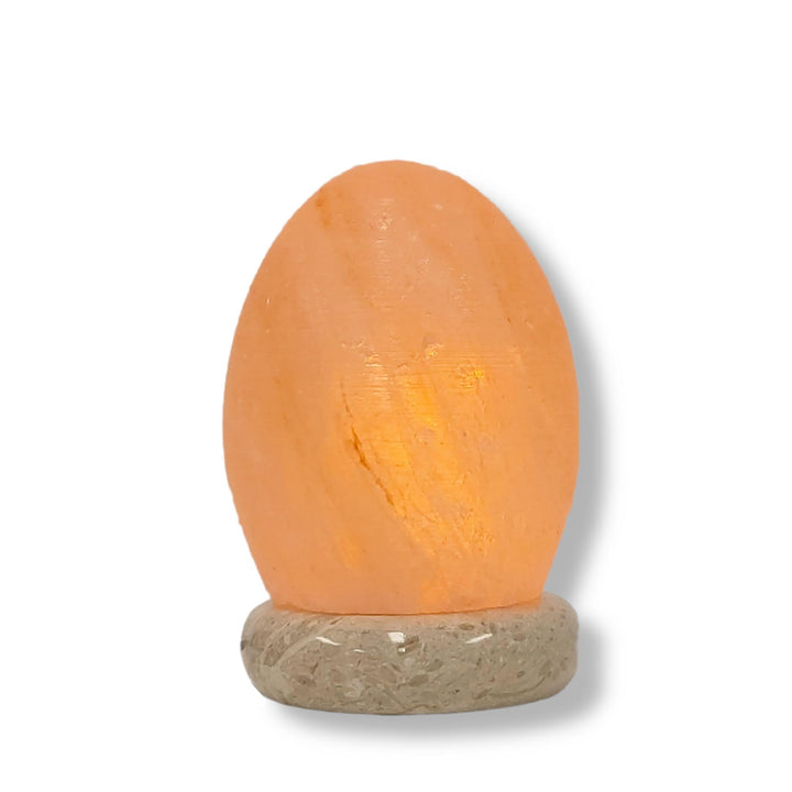Translation missing: en.USB Himalayan Salt Lamp - Egg Cone Carved Shape Pink Crystal Rock LED Light