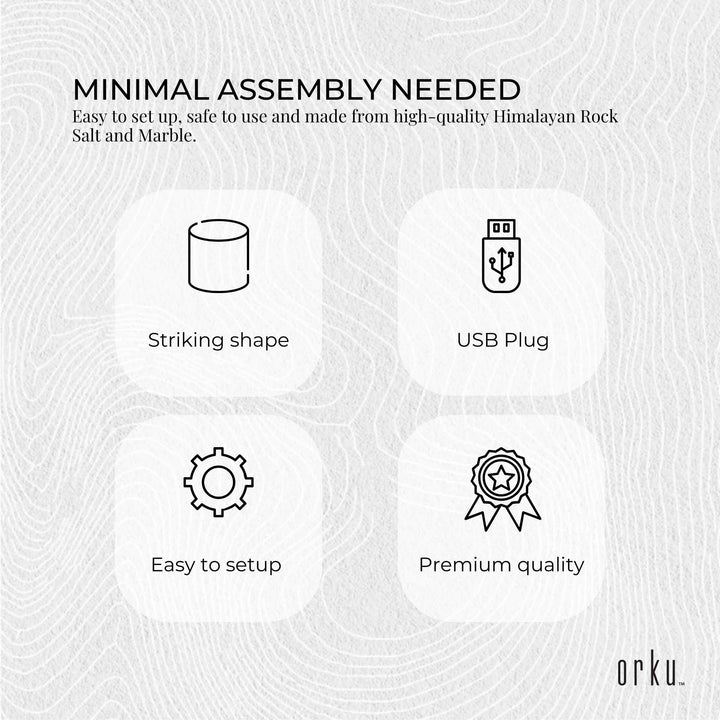Translation missing: en.USB Himalayan Salt Lamp - Cylinder Carved Shape Pink Crystal Rock LED Light