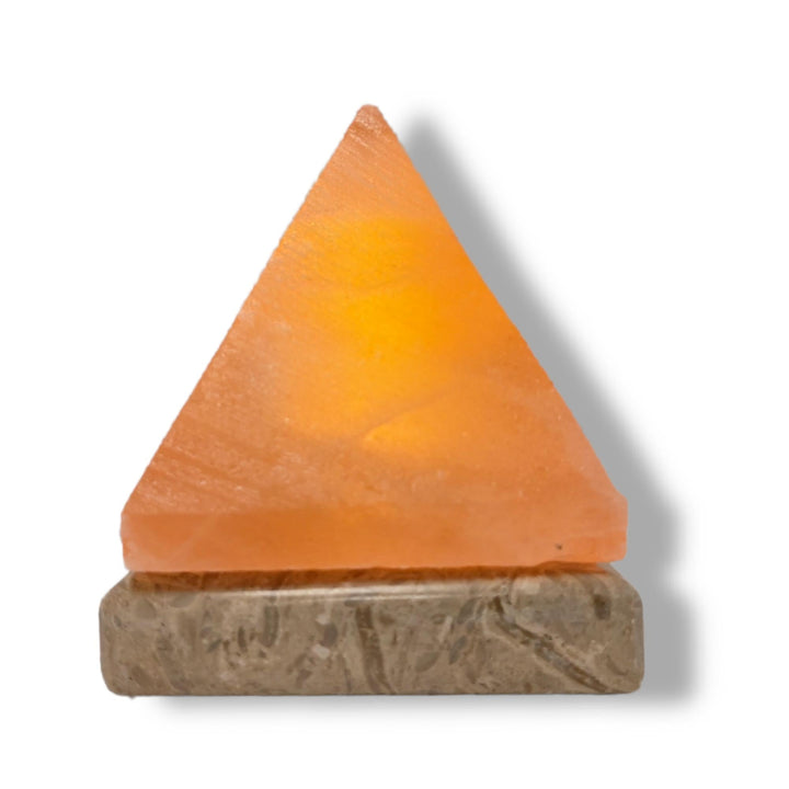 Translation missing: en.Orku USB Himalayan Pink Salt Lamp - Pyramid Crystal Rock Desk Night Light