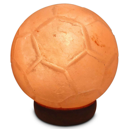Translation missing: en.12V 12W Soccer Himalayan Pink Salt Lamp Carved Ball Rock Crystal Light Bulb On/Off