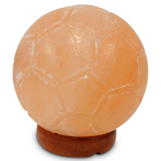 Translation missing: en.12V 12W Soccer Himalayan Pink Salt Lamp Carved Ball Rock Crystal Light Bulb On/Off
