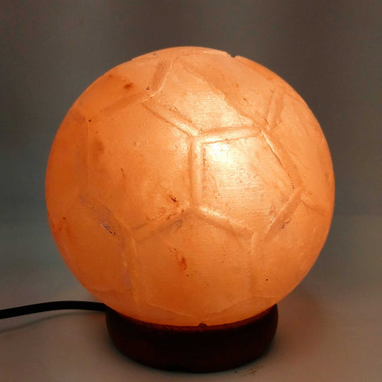 Translation missing: en.12V 12W Soccer Himalayan Pink Salt Lamp Carved Ball Rock Crystal Light Bulb On/Off