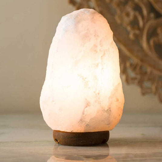 Translation missing: en.12V 12W 1-2Kg Himalayan White Salt Lamp Crystal Rock Natural Shape Unique Lamps