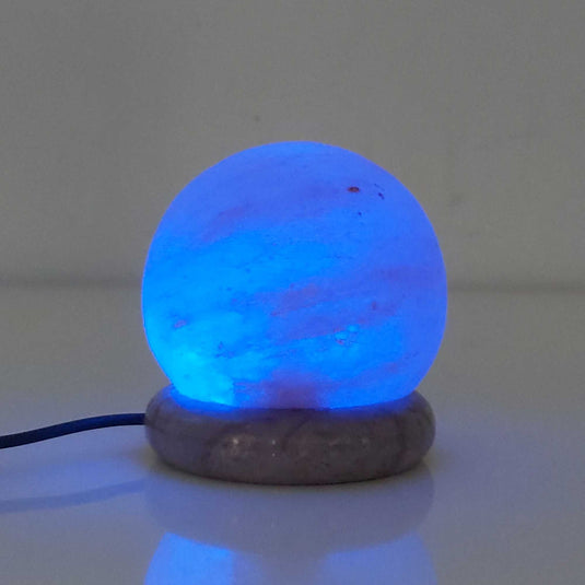 Translation missing: en.USB Colour Changing Salt Himalayan Lamp - Ball Sphere Shape Pink Rock LED Light