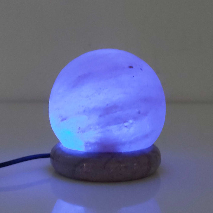 Translation missing: en.USB Colour Changing Salt Himalayan Lamp - Ball Sphere Shape Pink Rock LED Light