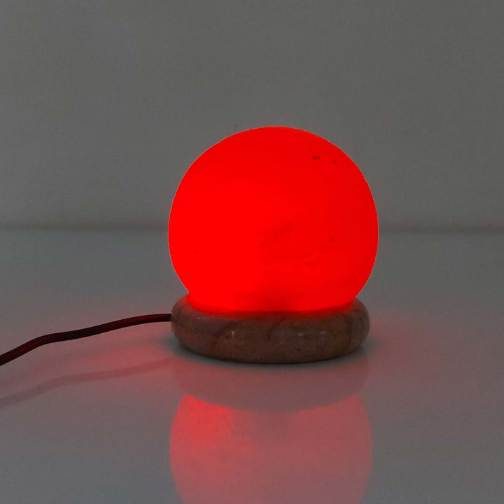 Translation missing: en.USB Colour Changing Salt Himalayan Lamp - Ball Sphere Shape Pink Rock LED Light