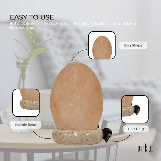 Translation missing: en.USB Colour Changing Egg Shape Himalayan Pink Salt Lamp Color Change LED Light