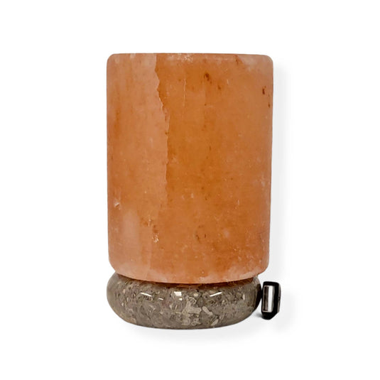 Translation missing: en.USB Colour Changing Salt Himalayan Lamp - Cylinder Shape Pink Rock LED Light