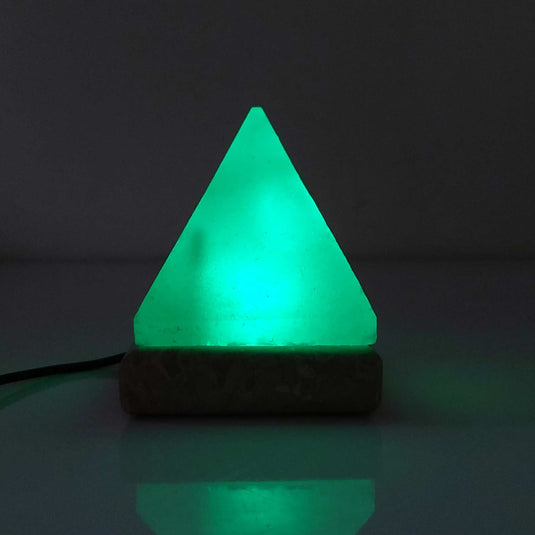 Translation missing: en.USB Colour Changing Salt Himalayan Lamp - Pyramid Shape Pink Rock LED Light
