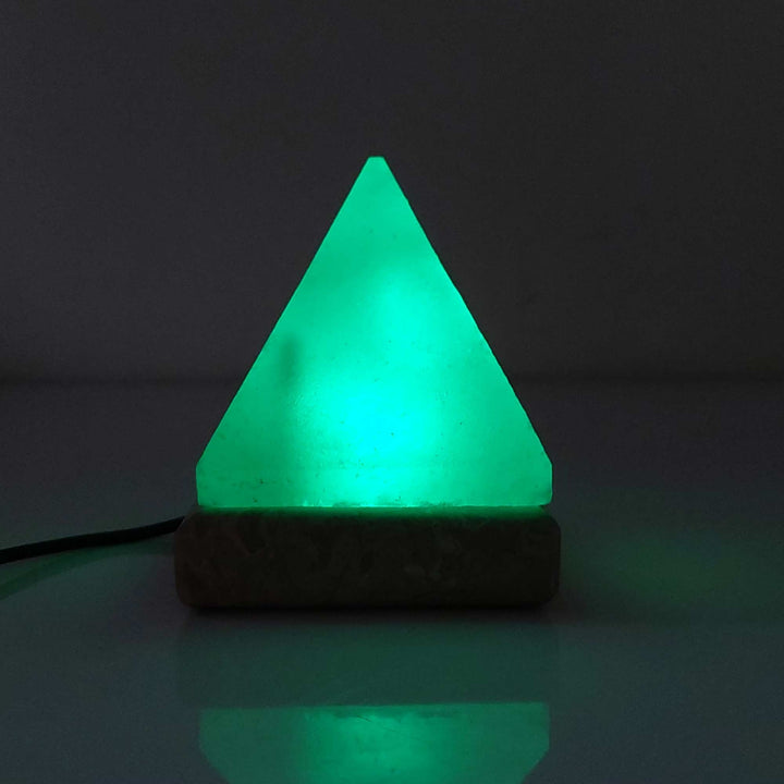 Translation missing: en.USB Colour Changing Salt Himalayan Lamp - Pyramid Shape Pink Rock LED Light