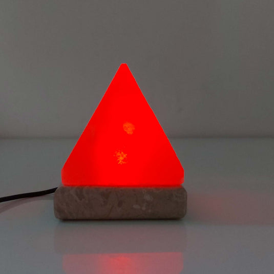 Translation missing: en.USB Colour Changing Salt Himalayan Lamp - Pyramid Shape Pink Rock LED Light