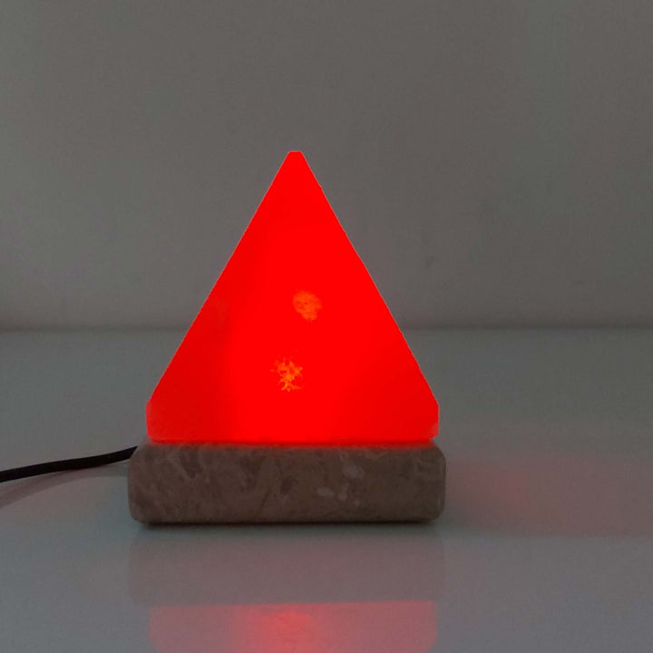 Translation missing: en.USB Colour Changing Salt Himalayan Lamp - Pyramid Shape Pink Rock LED Light