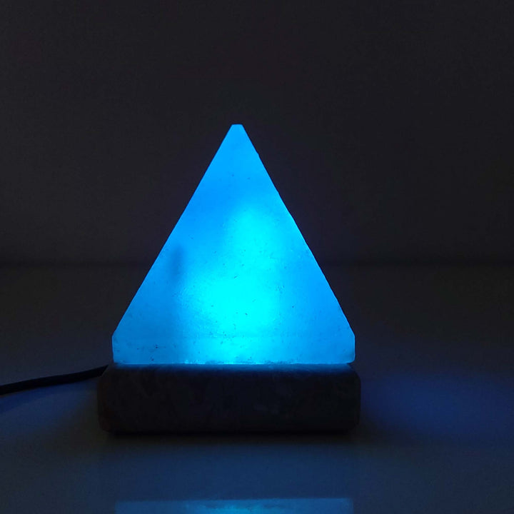 Translation missing: en.USB Colour Changing Salt Himalayan Lamp - Pyramid Shape Pink Rock LED Light