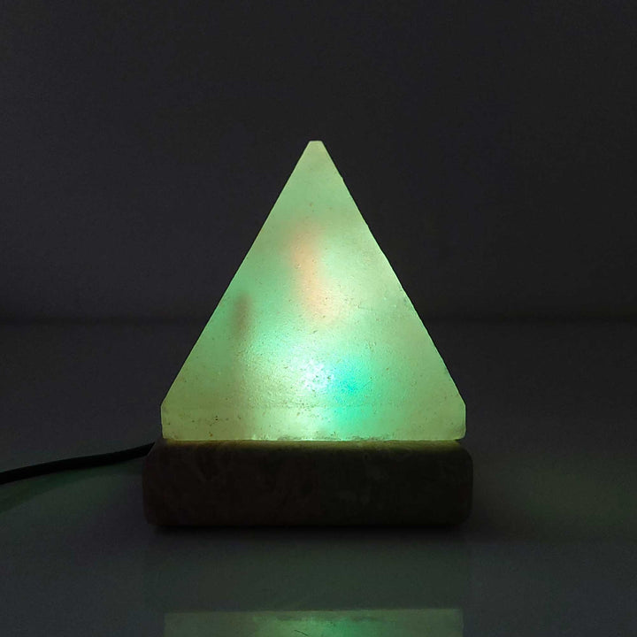 Translation missing: en.USB Colour Changing Salt Himalayan Lamp - Pyramid Shape Pink Rock LED Light