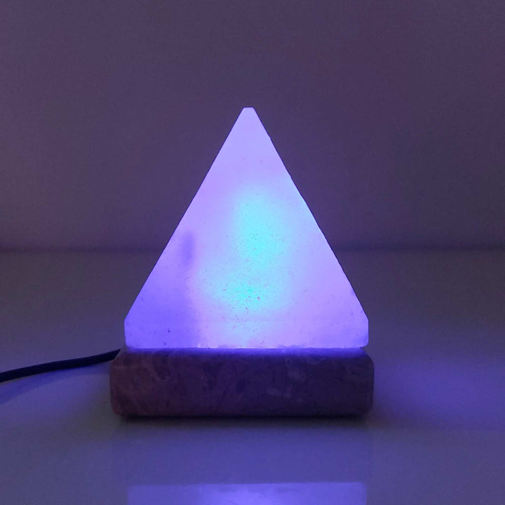 Translation missing: en.USB Colour Changing Salt Himalayan Lamp - Pyramid Shape Pink Rock LED Light