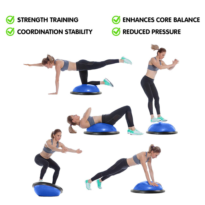 Translation missing: en.Powertrain Fitness Yoga Ball Home Gym Workout Balance Trainer Blue