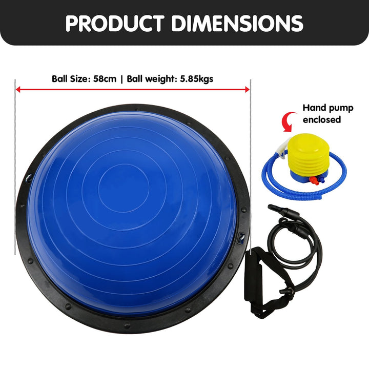 Translation missing: en.Powertrain Fitness Yoga Ball Home Gym Workout Balance Trainer Blue