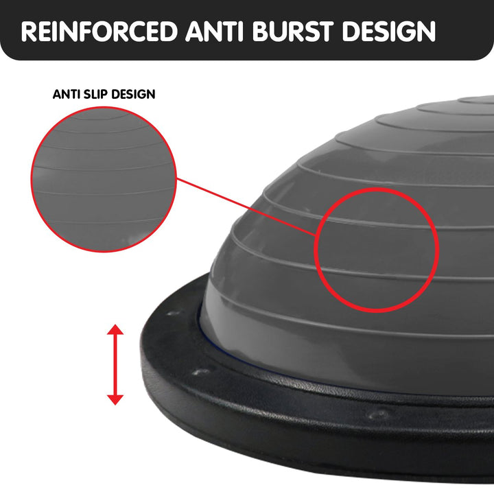 Translation missing: en.Powertrain Fitness Yoga Ball Home Gym Workout Balance Trainer Grey