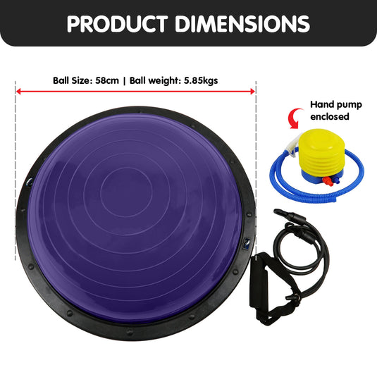Translation missing: en.Powertrain Fitness Yoga Ball Home Gym Workout Balance Trainer Purple