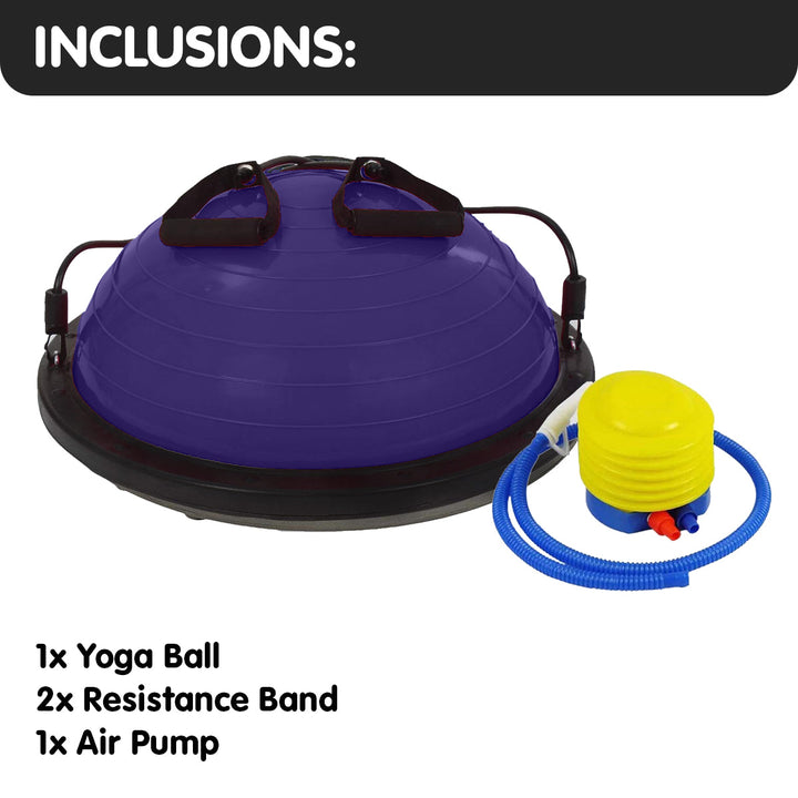 Translation missing: en.Powertrain Fitness Yoga Ball Home Gym Workout Balance Trainer Purple
