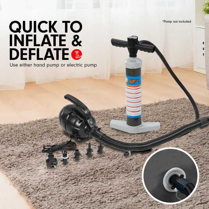 Translation missing: en.Powertrain Sports Inflatable Gymnastics Air Barrel Exercise Roller 120 x 75cm - Black