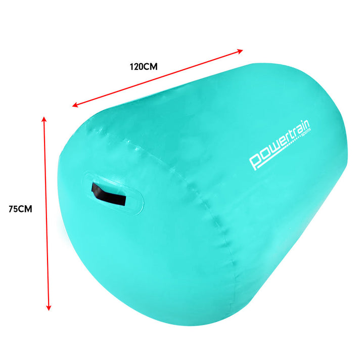Translation missing: en.Powertrain Sports Inflatable Gymnastics Air Barrel Exercise Roller 120 x 75cm - Green