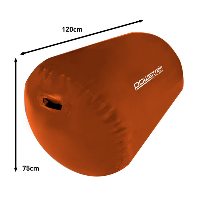 Translation missing: en.Powertrain Sports Inflatable Gymnastics Air Barrel Exercise Roller 120 x 75cm - Orange
