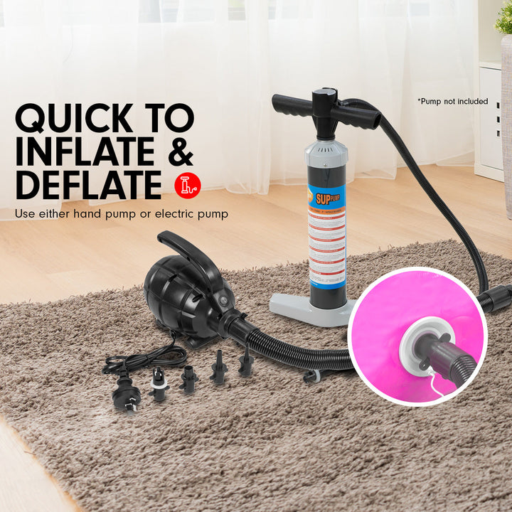 Translation missing: en.Powertrain Sports Inflatable Gymnastics Air Barrel Exercise Roller 120 x 75cm - Pink