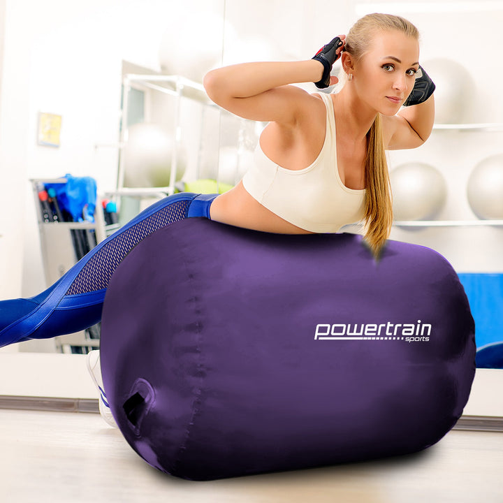 Translation missing: en.Powertrain Sports Inflatable Air Exercise Roller Gymnastics Gym Barrel 120 x 75cm Purple