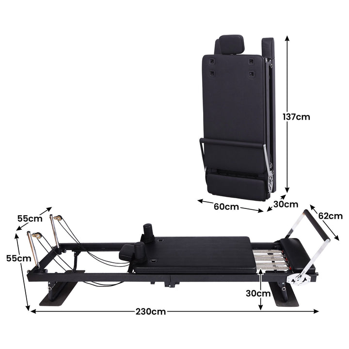 Translation missing: en.Powertrain Aria Steel Foldable Pilates Board Reformer Multifunctional Core Exercise Set Ab Trainer With Platform Extender Sitting Box Jumpboard And Footbar For Indoor Outdoor Full Body Fitness Home