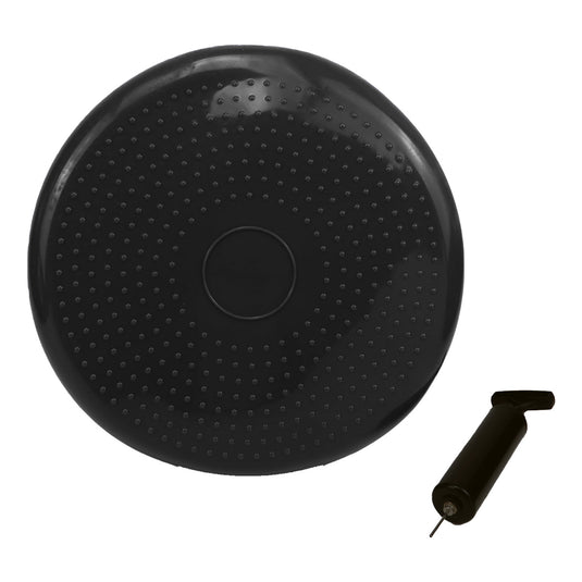 Translation missing: en.Powertrain Yoga Stability Disc Home Gym Pilates Balance Trainer Black