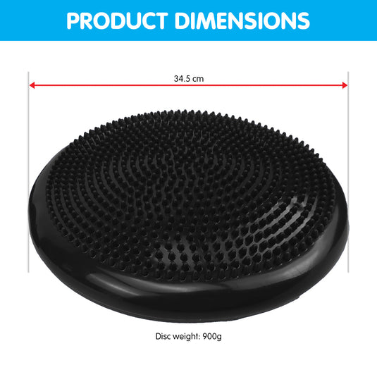 Translation missing: en.Powertrain Yoga Stability Disc Home Gym Pilates Balance Trainer Black