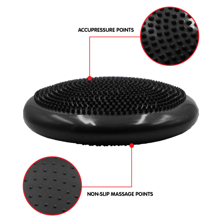 Translation missing: en.Powertrain Yoga Stability Disc Home Gym Pilates Balance Trainer Black