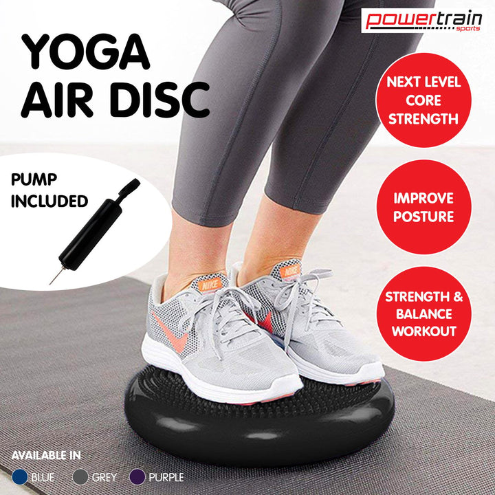 Translation missing: en.Powertrain Yoga Stability Disc Home Gym Pilates Balance Trainer Black