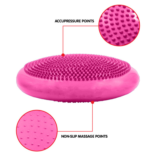 Translation missing: en.Powertrain Yoga Stability Disc Home Gym Pilates Balance Trainer - Pink