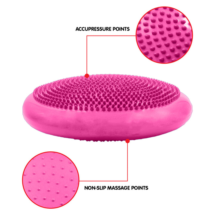 Translation missing: en.Powertrain Yoga Stability Disc Home Gym Pilates Balance Trainer - Pink