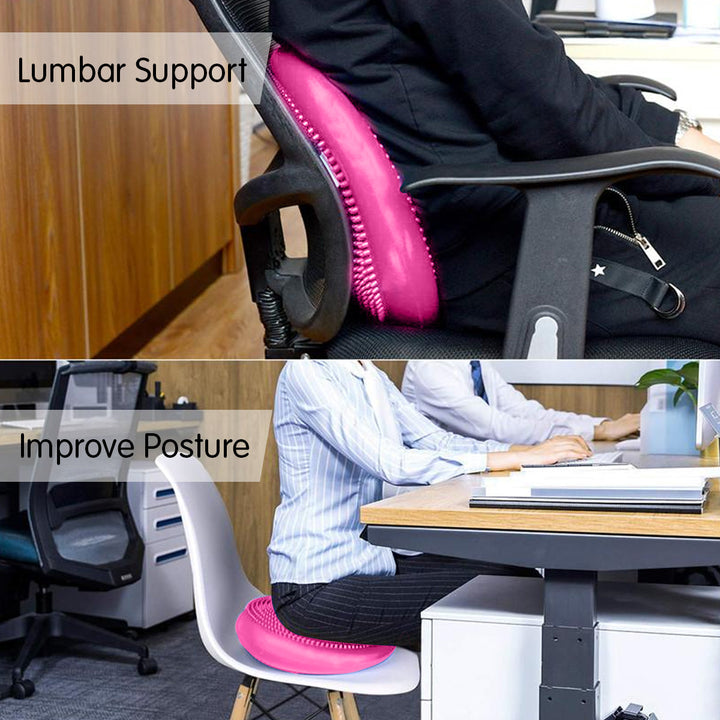 Translation missing: en.Powertrain Yoga Stability Disc Home Gym Pilates Balance Trainer - Pink