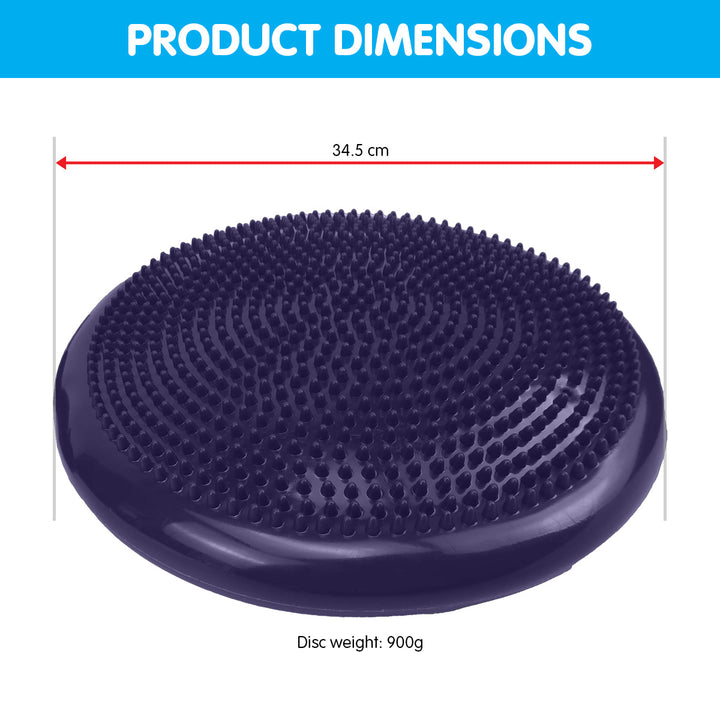 Translation missing: en.Powertrain Yoga Stability Disc w/ Pump Home Gym Pilate Balance Trainer - Purple