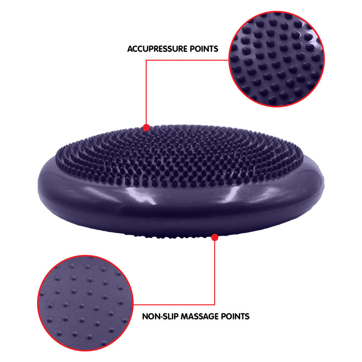 Translation missing: en.Powertrain Yoga Stability Disc w/ Pump Home Gym Pilate Balance Trainer - Purple